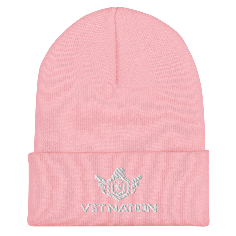 Vet Nation Embroidered Cuffed Beanie